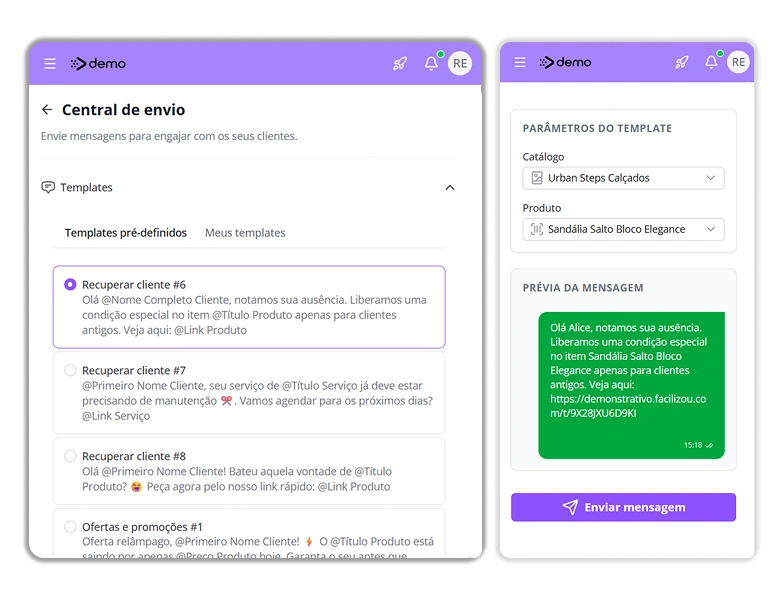 CRM para gestão de clientes de loja de calçados