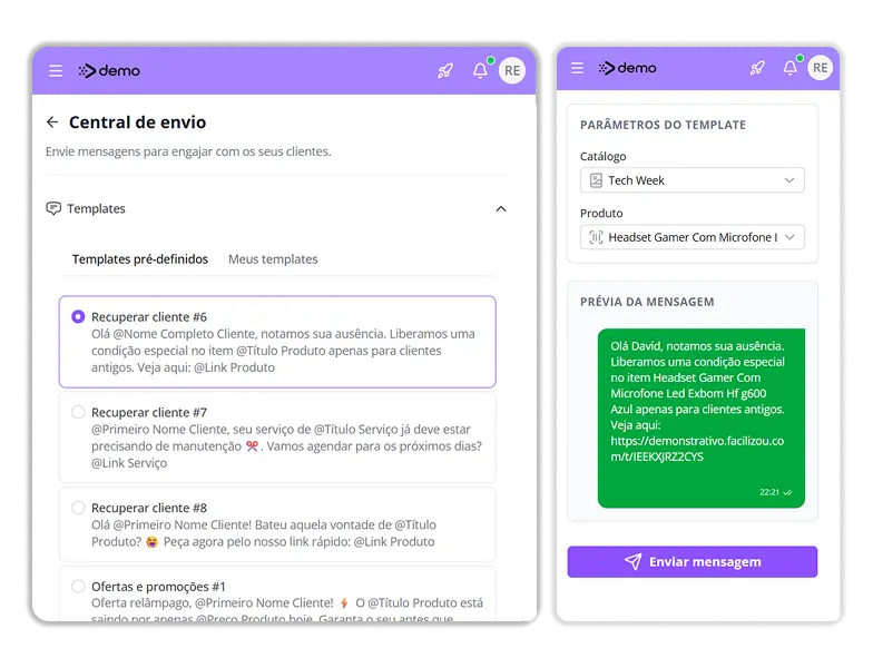 CRM para gestão de clientes de loja de eletrônicos