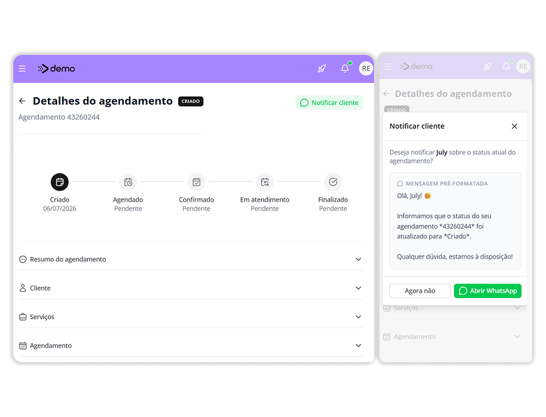 Sistema de gestão para nail designer com agenda, produtos e pedidos