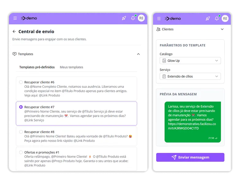 CRM para gestão de clientes de salão de beleza